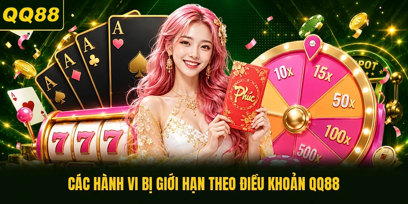 Các hành vi bị giới hạn theo điều khoản QQ88